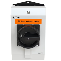 CHAVE SECCIONADORA TRIPOLAR 25A 1NA + 1NF MANOPLA PRETA / MONTADA EM CAIXA IP65 P1-25/I2-SI/HI11-SW EATON - INSTRUFIBER