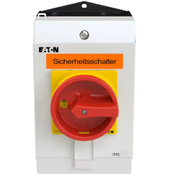 CHAVE SECCIONADORA DE EMERGENCIA TRIPOLAR + NEUTRO 25A / MONTADA EM CAIXA IP65 P1-25/I2-SI/N EATON - INSTRUFIBER