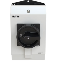CHAVE SECCIONADORA TRIPOLAR + NEUTRO 32A MANOPLA PRETA / MONTADA EM CAIXA IP65 P1-32/I2/SVB-SW/N EATON - INSTRUFIBER