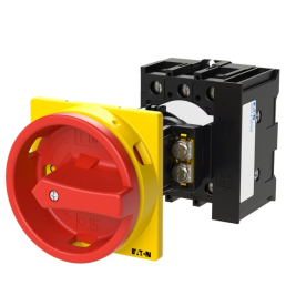 CHAVE SECCIONADORA DE EMERGENCIA TRIPOLAR 32A 1NA + 1NF / MONTADA NA TRASEIRA P1-32/V/SVB/HI11 EATON - INSTRUFIBER