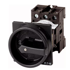 CHAVE SECCIONADORA TRIPOLAR 32A 1NA + 1NF MANOPLA PRETA / MONTADA EM TRASEIRA P1-32/V/SVB-SW/HI11 EATON - INSTRUFIBER
