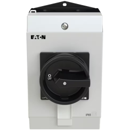CHAVE SECCIONADORA TRIPOLAR + NEUTRO 32A MANOPLA PRETA / MONTADA EM CAIXA IP65 P1-32/I2H/SVB-SW/N EATON - INSTRUFIBER