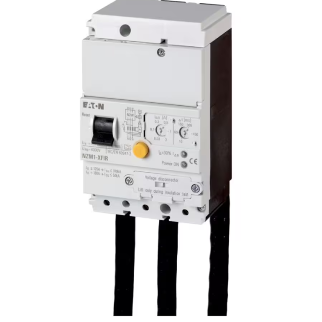 DISPOSITIVO DE PROTECAO ELETRICA TIPO FUGA A TERRA TRIPOLAR 0,03-3A MONTAGEM A DIREITA NZM1-XFIR EATON - INSTRUFIBER