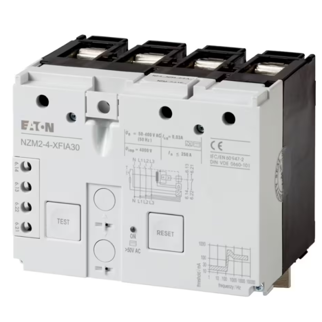 DISPOSITIVO DE PROTECAO ELETRICA TIPO FUGA A TERRA TETRAPOLAR 0,1-3A MONTAGEM INFERIOR NZM2-4-XFI - INSTRUFIBER