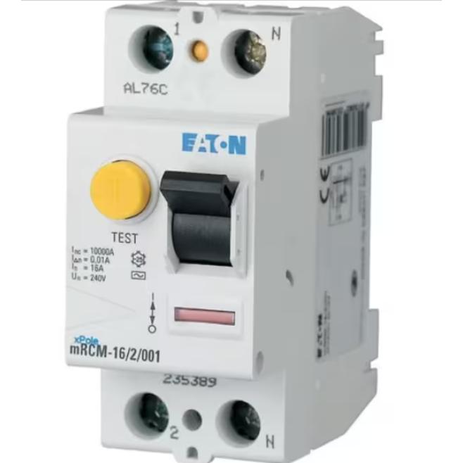 INTERRUPTOR DIFERENCIAL DR BIPOLAR 63A 30MA 380/415V MRCM-63/2/003 - INSTRUFIBER