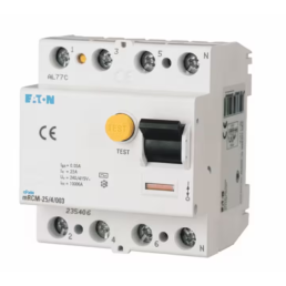 INTERRUPTOR DIFERENCIAL DR TETRAPOLAR 25A 300MA 380/415V MRCM-25/4/03 - INSTRUFIBER
