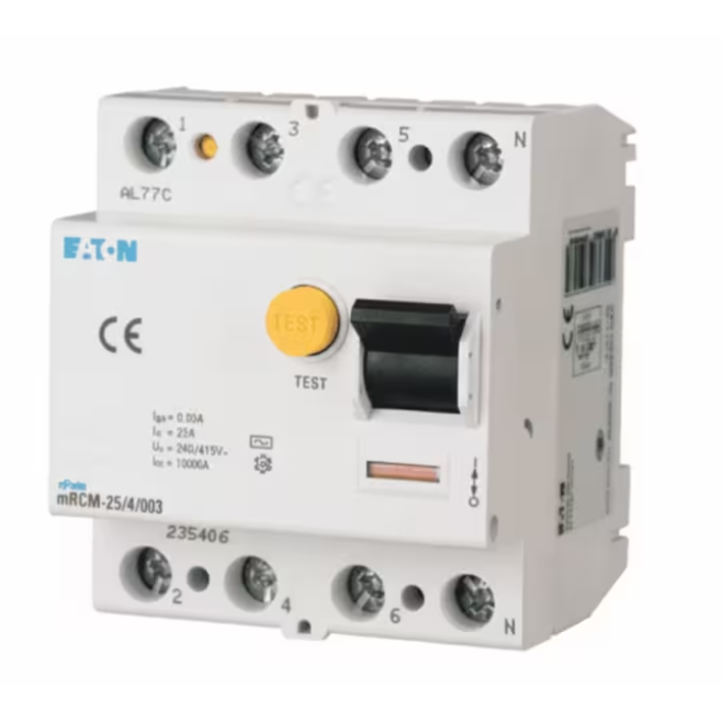 INTERRUPTOR DIFERENCIAL DR TETRAPOLAR 25A 300MA 380/415V MRCM-25/4/03 - INSTRUFIBER