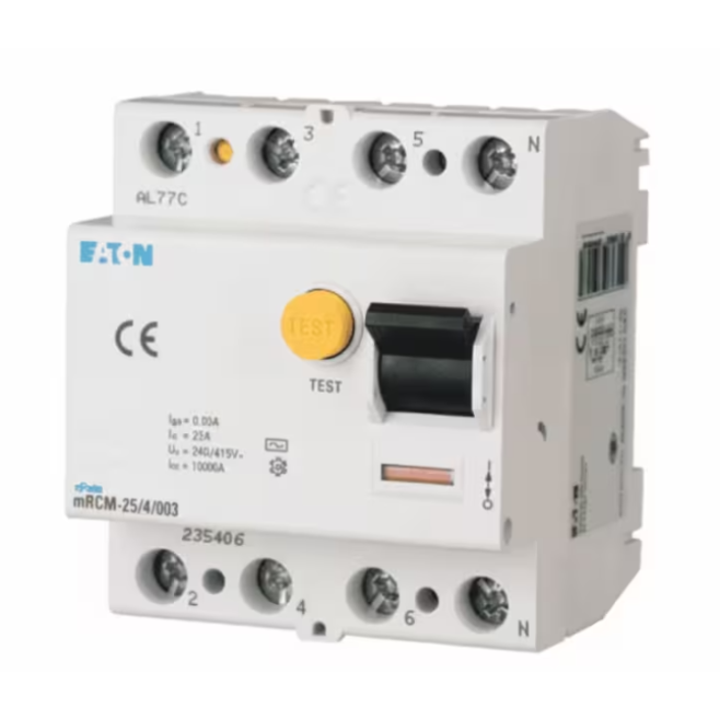 INTERRUPTOR DIFERENCIAL DR TETRAPOLAR 63A 30MA 380/415V TIPO G MRCM-63/4/003-G - INSTRUFIBER 