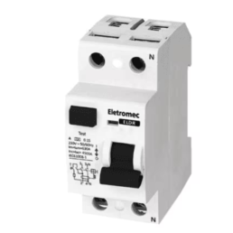 INTERRUPTOR DIFERENCIAL RESIDUAL 2P 25A 30MA 400V ELDR-225-30 ELETROMEC - INSTRUFIBER