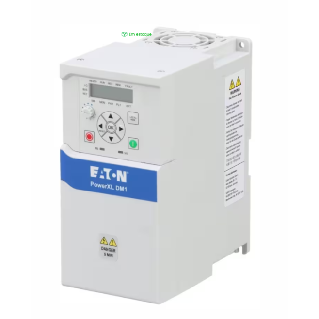 INVERSOR DE FREQUENCIA TRIFASICO DM1 PRO 3-5011-004A 380V 3KW 7,6A RFI DM1-347D6EB-S20S-EM - INSTRUFIBER