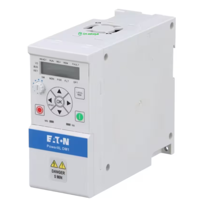 INVERSOR DE FREQUENCIA TRIFASICO DM1 PRO 3-5009-007A 380V 1,5KW 4,3A RFI DM1-344D3EB-S20S-EM  - INSTRUFIBER