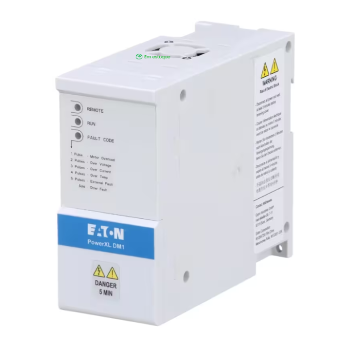 INVERSOR DE FREQUENCIA TRIFASICO DM1 3-5025-007A 380V 1,5KW 4,3A RFI DM1-344D3EB-N20B-EM - INSTRUFIBER