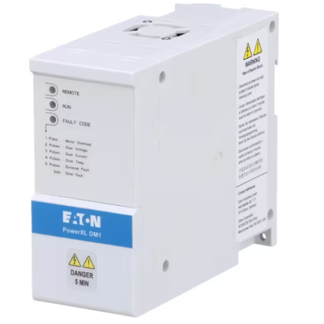 INVERSOR DE FREQUENCIA TRIFASICO DM1 3-5025-006A 380V 0,75KW 2,2A RFI DM1-342D2EB-N20B-EM- INSTRUFIBER