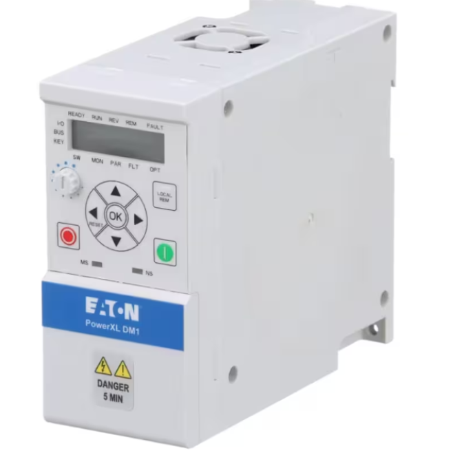 INVERSOR DE FREQUENCIA MONOFASICO DM1 PRO 3-5045-006A 220V 1F 1,1KW 4,8A RFI DM1-124D8EB-S20S-EM - INSTRUFIBER