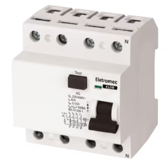INTERRUPTOR DIFERENCIAL DR TETRAPOLAR 25A 30MA ELDR-425-30N ELETROMEC EATON - INSTRUFIBER