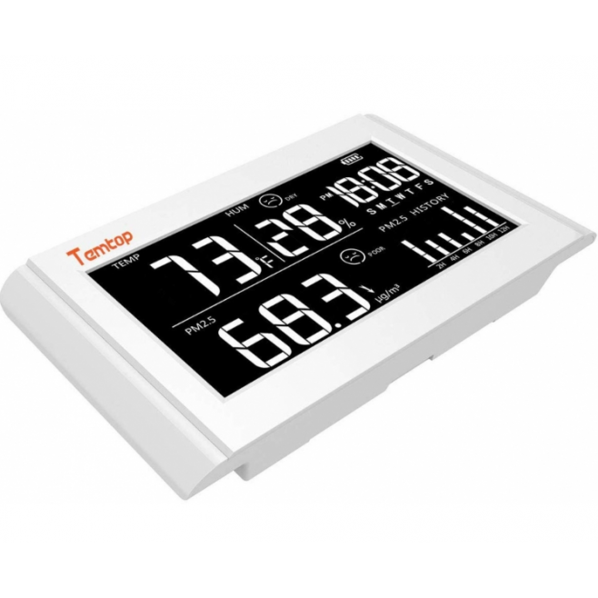 P20 MONITOR QUALIDADE DO AR E TERMOHIGRÔMETRO TEMPERATURA / UMIDADE / PARTÍCULAS PM 2,5 - INSTRUFIBER