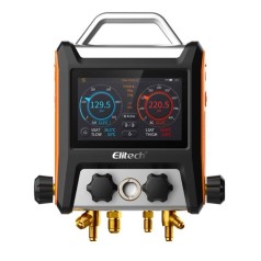 Manifold digital inteligente com Vacuometro Bluetooth 4 Vias e Maleta MS-4000 - INSTRUFIBER