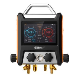 Manifold digital inteligente com Vacuometro Bluetooth 4 Vias e Maleta MS-4000 - INSTRUFIBER