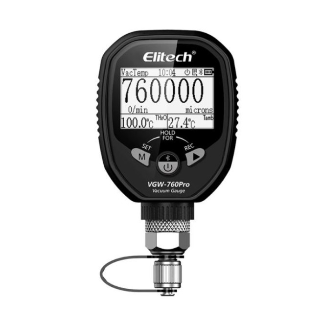Vacuômetro Digital Bluetooth 760.000 Mícrons VGW-760 PRO - INSTRUFIBER