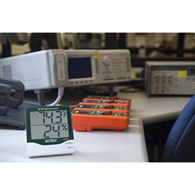 TERMO-HIGRÔMETRO COM DIGITOS GRANDES MÁX/MÍN (TEMP. INT) - EXTECH - 445703 - INSTRUFIBER TERMO-HIGRÔMETRO COM DIGITOS GRANDES MÁX/MÍN (TEMP. INT) - EXTECH - 445703 - INSTRUFIBER