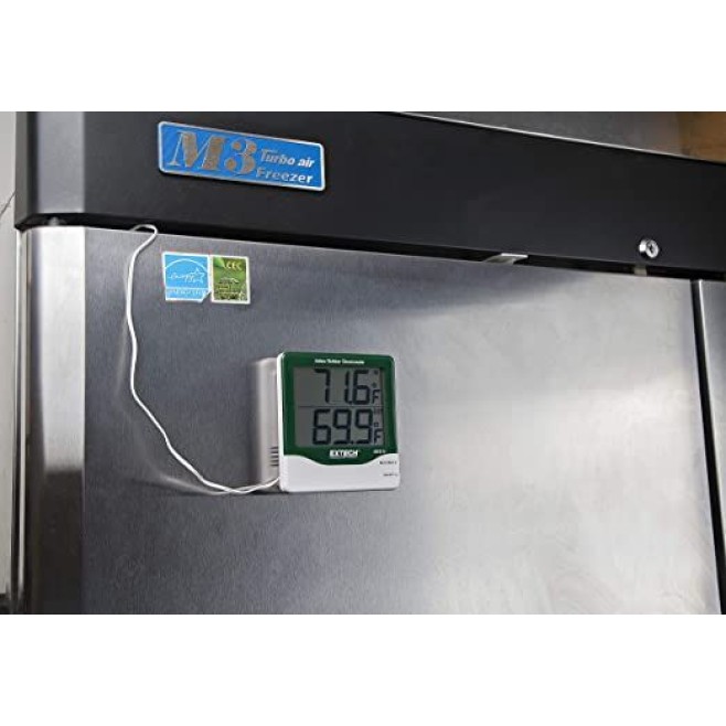 TERMÔMETRO MESA/PAREDE MÁX/MÍN (TEMP INT(-10+60ºC)/EXT(-50+70ºC)) - EXTECH - 401014 - INSTRUFIBER TERMÔMETRO MESA/PAREDE MÁX/MÍN (TEMP INT(-10+60ºC)/EXT(-50+70ºC)) - EXTECH - 401014 - INSTRUFIBER