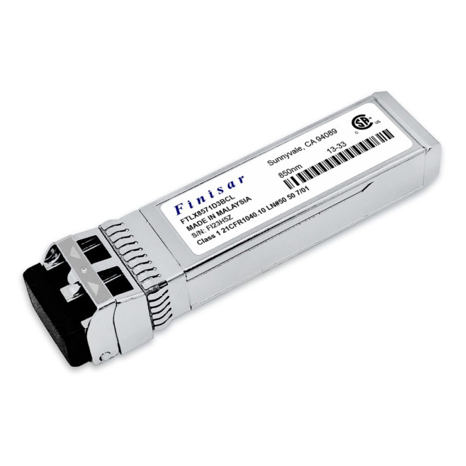 Transceptor Óptico FINISAR 10GBASE-SR/SW SFP+ 850nm 300m LC MM DUPLEX - INSTRUFIBER