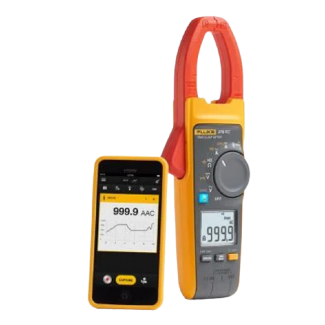 Alicate Amperímetro True-RMS - 376 FC | Fluke - INSTRUFIBER