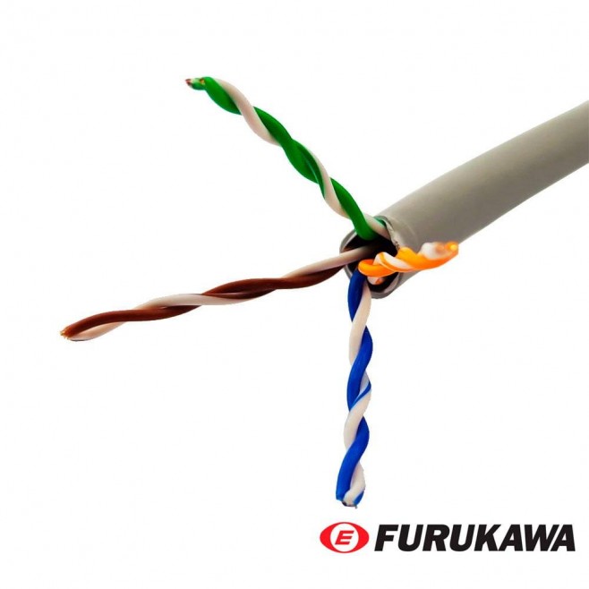 Cabo de Rede CAT6 Furukawa Gigalan Cinza - INSTRUFIBER