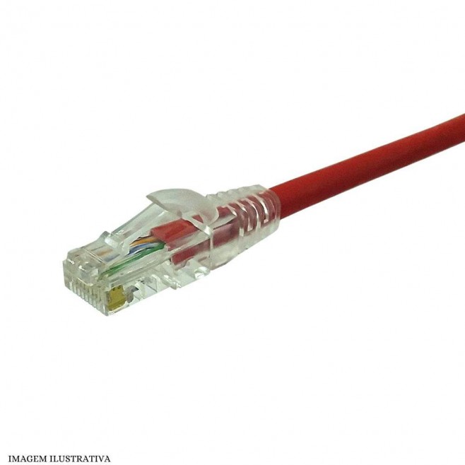 5F88922E132EE - Patch Cord CAT6 Furukawa Vermelho Gigalan UTP - INSTRUFIBER