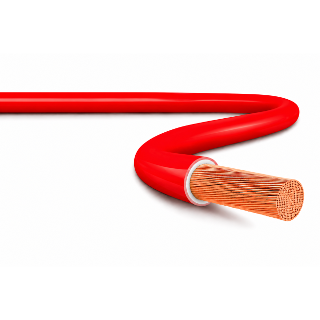 CABO ENERGIA FLEXÍVEL 90°C 0,6/1KV 1X16 VERMELHO - INSTRUFIBER