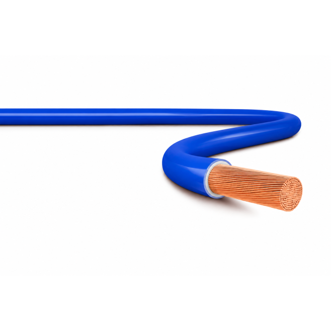 CABO ENERGIA FLEXÍVEL 90°C 0,6/1KV 1X16 AZUL - INSTRUFIBER
