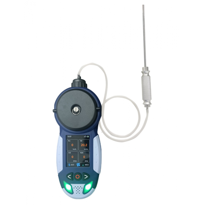 DG-400 DETECTOR DE 4 GASES COM BOMBA DE SUCCAO E SONDA DE AMOSTRAGEM - INSTRUFIBER