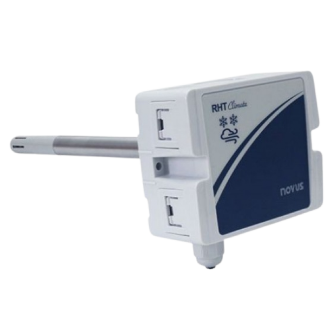 TRANSMISSOR DE TEMPERATURA E UMIDADE, MOD. RHT-CLIMATE-WM-485-LCD - INSTRUFIBER