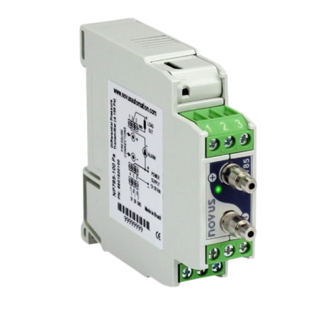 TRANSMISSOR DE PRESSÃO DIFERENCIAL, MODELO NP785-100 PA (100PA) COD 8801620100 - INSTRUFIBER