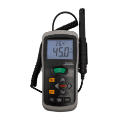 TERMO-HIGRÔMETRO PORTÁTIL COM SONDA - CB625 - INSTRUFIBER