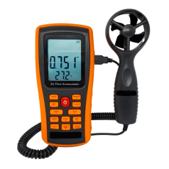 Termo-Anemometro medidor de Vazão com Datalogger CB818 - InstruFiber