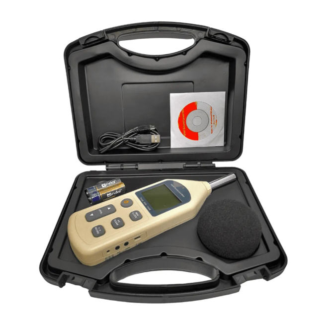DECIBELÍMETRO DIGITAL dBA/dBC COM DATALOGGER E INTERFACE USB (4700 REGISTROS) - CB851 - INSTRUFIBER