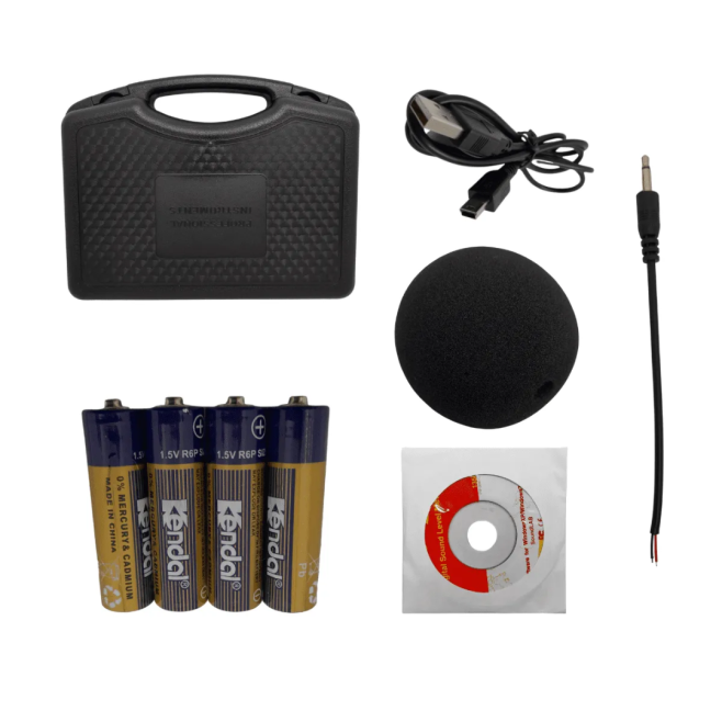 DECIBELÍMETRO DIGITAL dBA/dBC COM DATALOGGER E INTERFACE USB (4700 REGISTROS) - CB851 - INSTRUFIBER