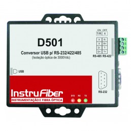 CONVERSOR USB - RS485  - D501 - InstruFiber