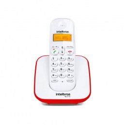 TELEFONE SEM FIO DIGITAL INTELBRAS TS 3110 VERMELHO - INSTRUFIBER