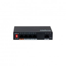 SWITCH SF 500 HI-POE INTELBRAS: 5 PORTAS FAST ETHERNET COM LONGA DISTÂNCIA POE - INSTRUFIBER