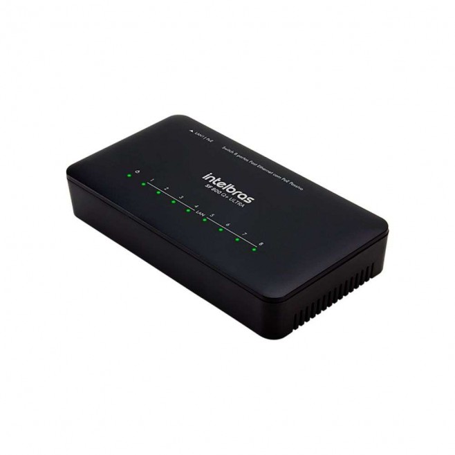 SWITCH 8 PORTAS FAST ETHERNET COM ANTI SURTO - SF 800 Q+ ULTRA - INSTRUFIBER