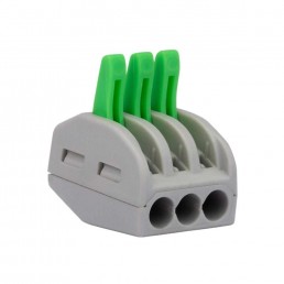 CONECTOR CONEX 1000 CLIP 3 VIAS 4MM PACOTE COM 4 PEÇAS - INSTRUFIBER