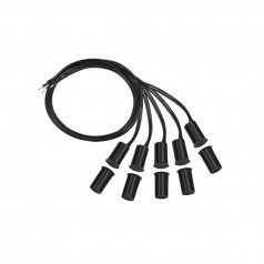 CONJUNTO SENSOR MAGNÉTICO COM FIO XAS EMBUTIR BLACK 5PÇS - INSTRUFIBER