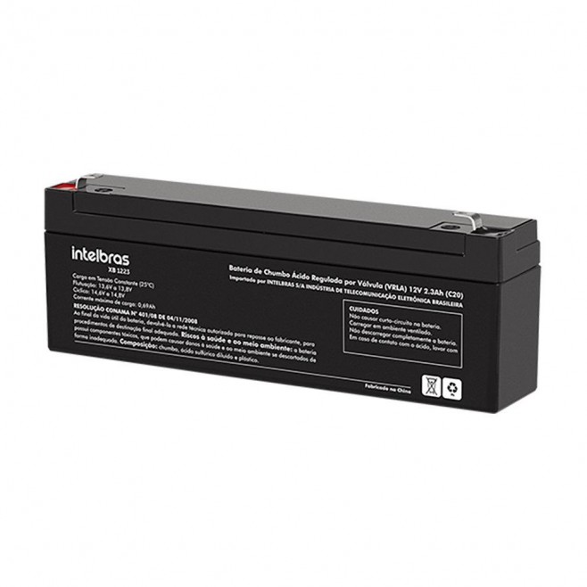 BATERIA 12V 2.3AH PARA CENTRAL DE INCENDIO XB 1223 - INSTRUFIBER