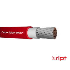Cabo Solar 4mm² Vermelho Kript (Vendido no metro) - INSTRUFIBER
