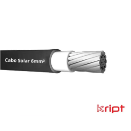 Cabo Solar 6mm² Preto Kript (Vendido no metro) - INSTRUFIBER