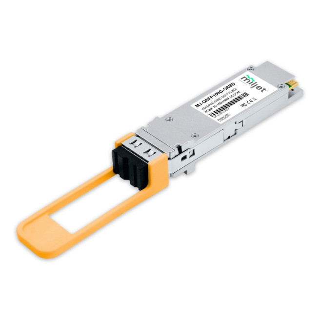 Transceptor Óptico Miljet 100GBASE-SRBD QSFP28 BiDi, 850nm 70~150m MMF DDM LC - INSTRUFIBER