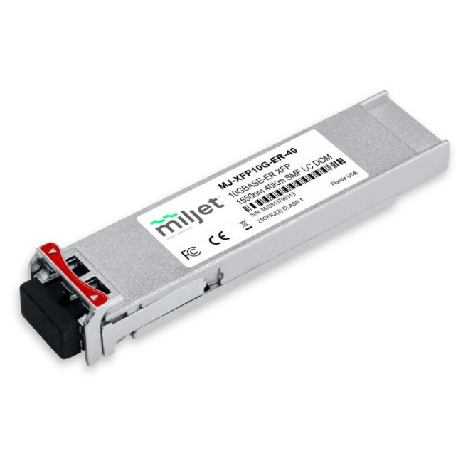 Transceptor Óptico Miljet 10GBASE-ER XFP 1550nm 40km SMF LC DDM DUPLEX - INSTRUFIBER