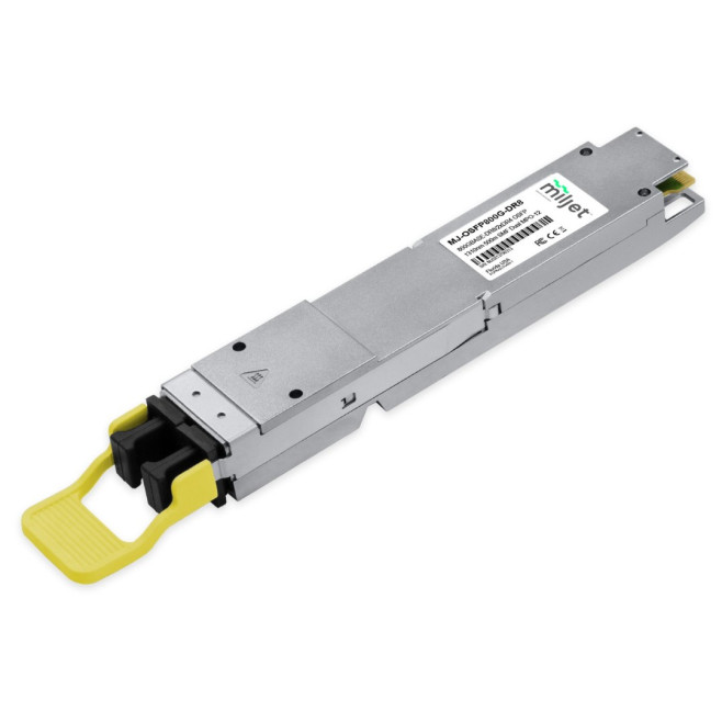 Transceptor Óptico Miljet 800GBASE-DR8/2xDR4 OSFP PAM4, 8x100Gbps, 1310nm 500m SMF DDM Dual MPO-12 - INSTRUFIBER